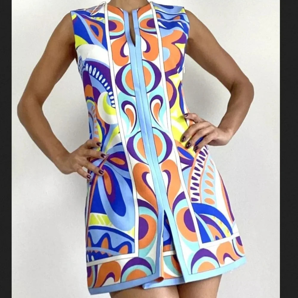 Zara Pucci Inspired Geometric Dress